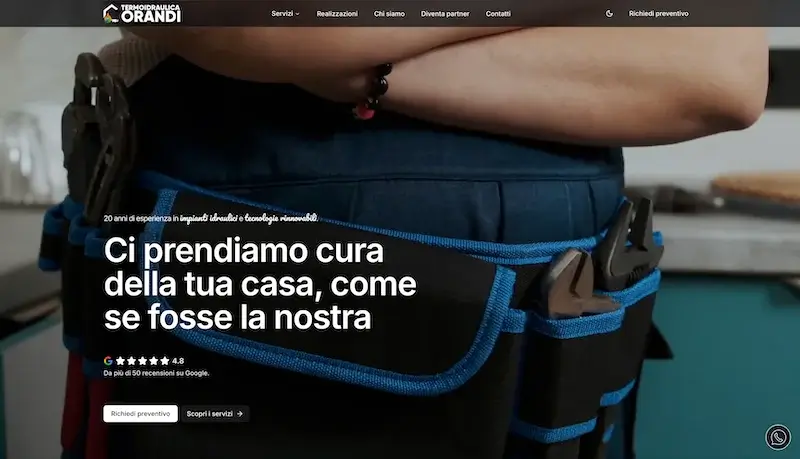 Sito web termoidraulica impianti Orandi Brescia